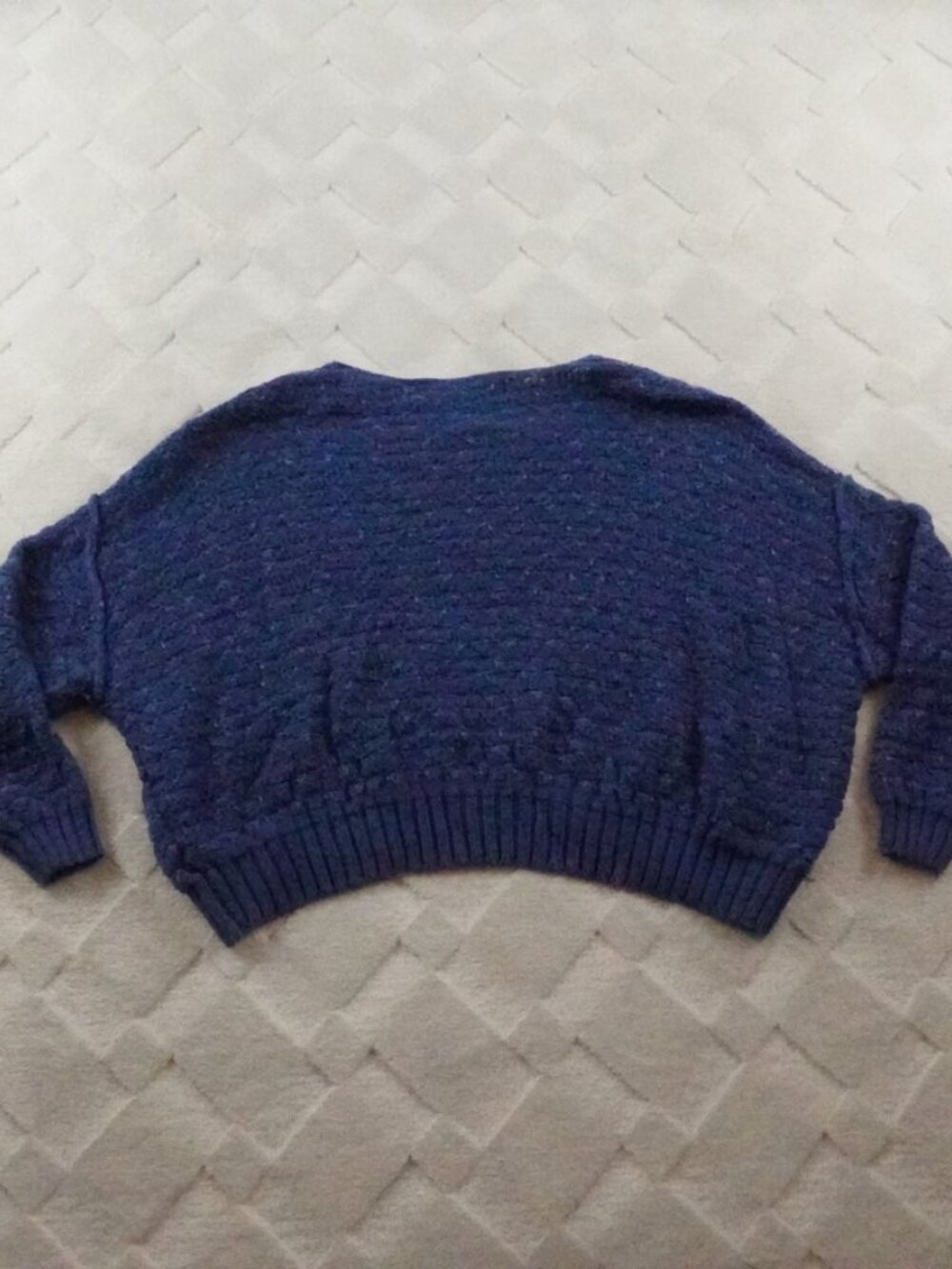 Free People  Chunky Knit Sweater Womens Extra Small Boxy Fit Over Sized - Picture 9 of 10